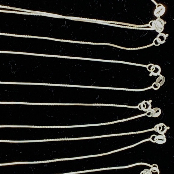 Vintage Italian 925 Sterling Silver Snake Style Chains - Picture 4 of 16